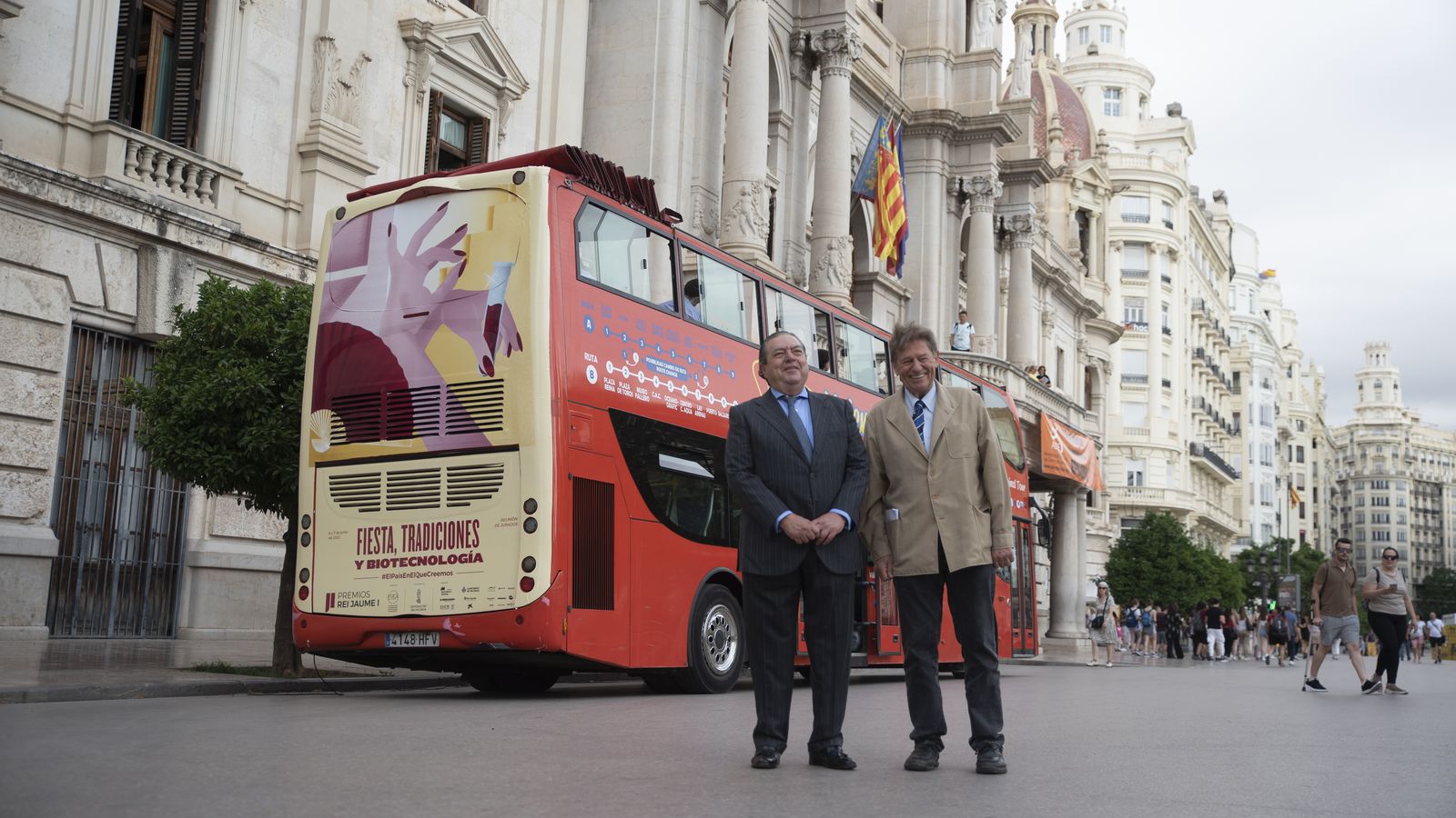 Vicent Boluda i Javier Quesada, responsables de la Fundació Premis Rei Jaume I, aquest dimarts a València