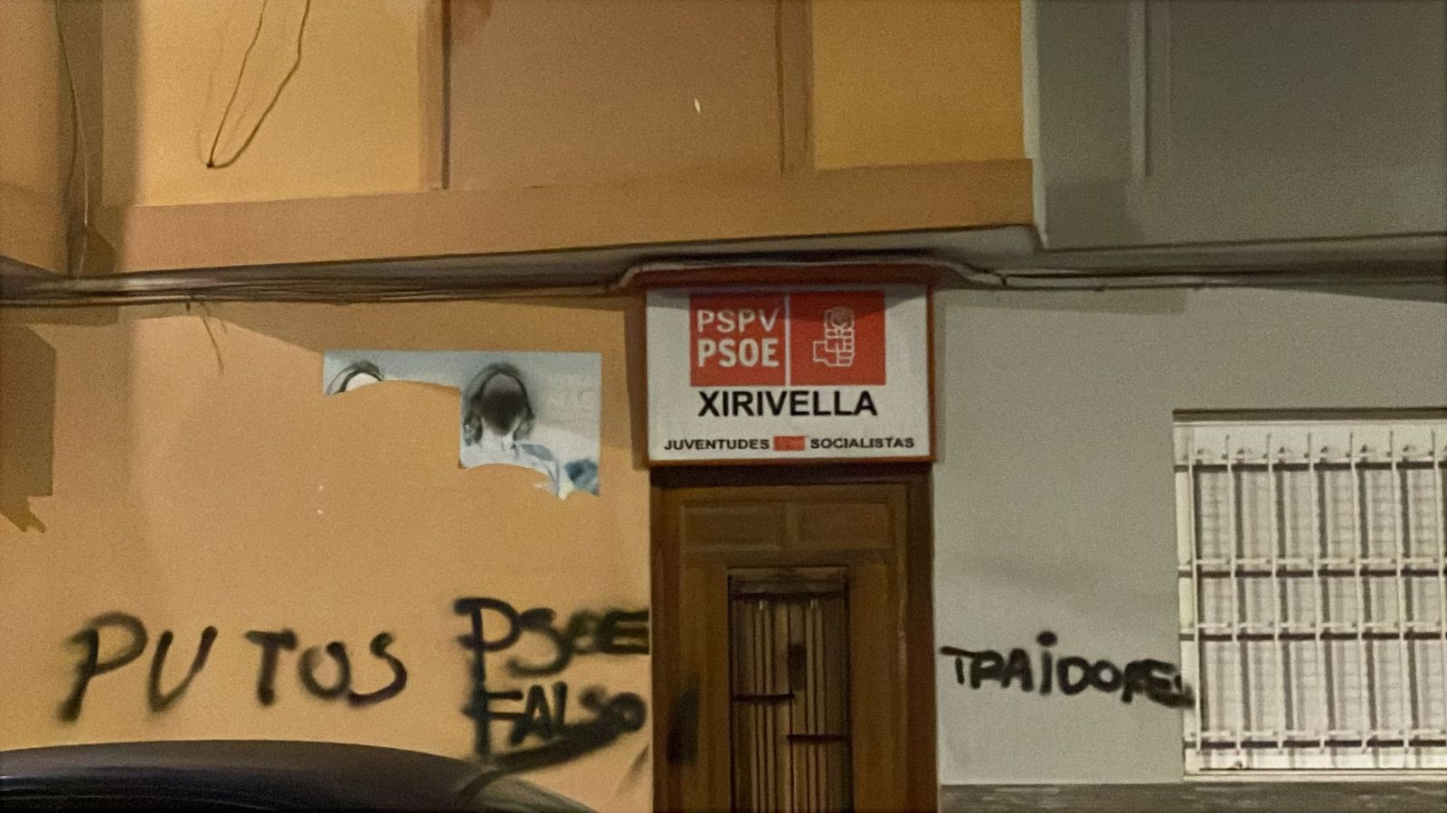 La seu del PSPV a Xirivella, este dijous