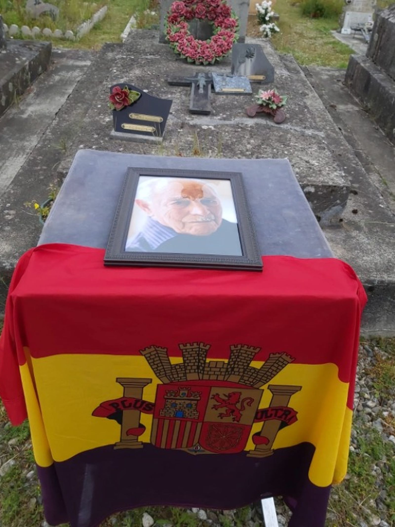 Enterro de Josep Almudéver a Pamiers (França). 25 de maig de 2021. Foto cedida per la Coordinadora d’Associacions de Memòria Democràtica.