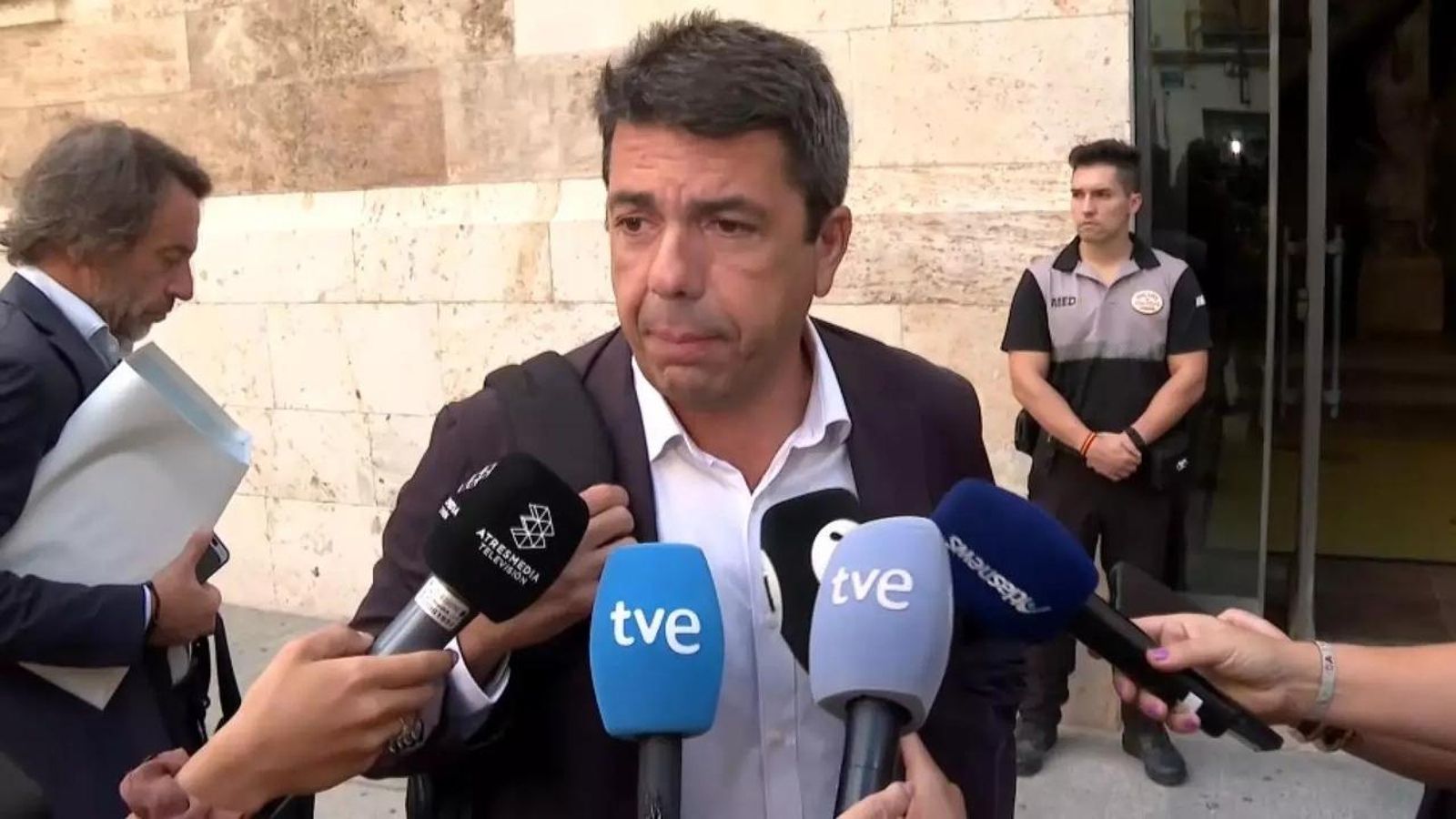 Declaracions del president de la Generalitat, Carlos Mazón, i del president del PP, Alberto Núñez Feijóo, sobre la dimisió de Josep Maria Àngel