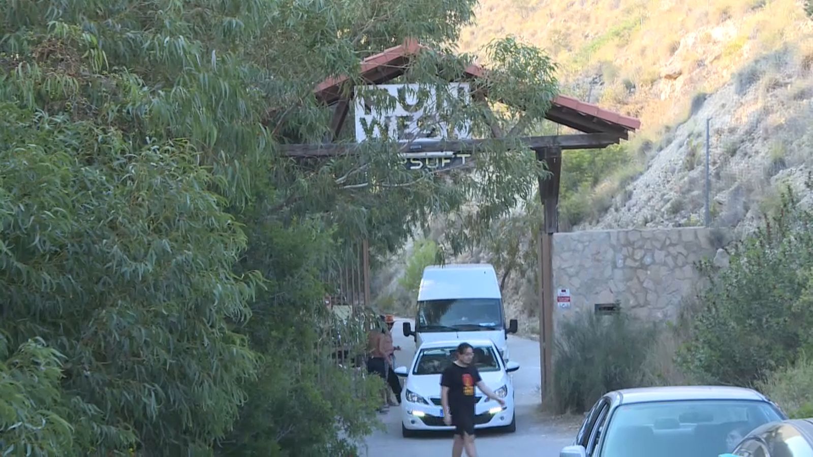 Entrada del recinte Fun West, el cap de setmana