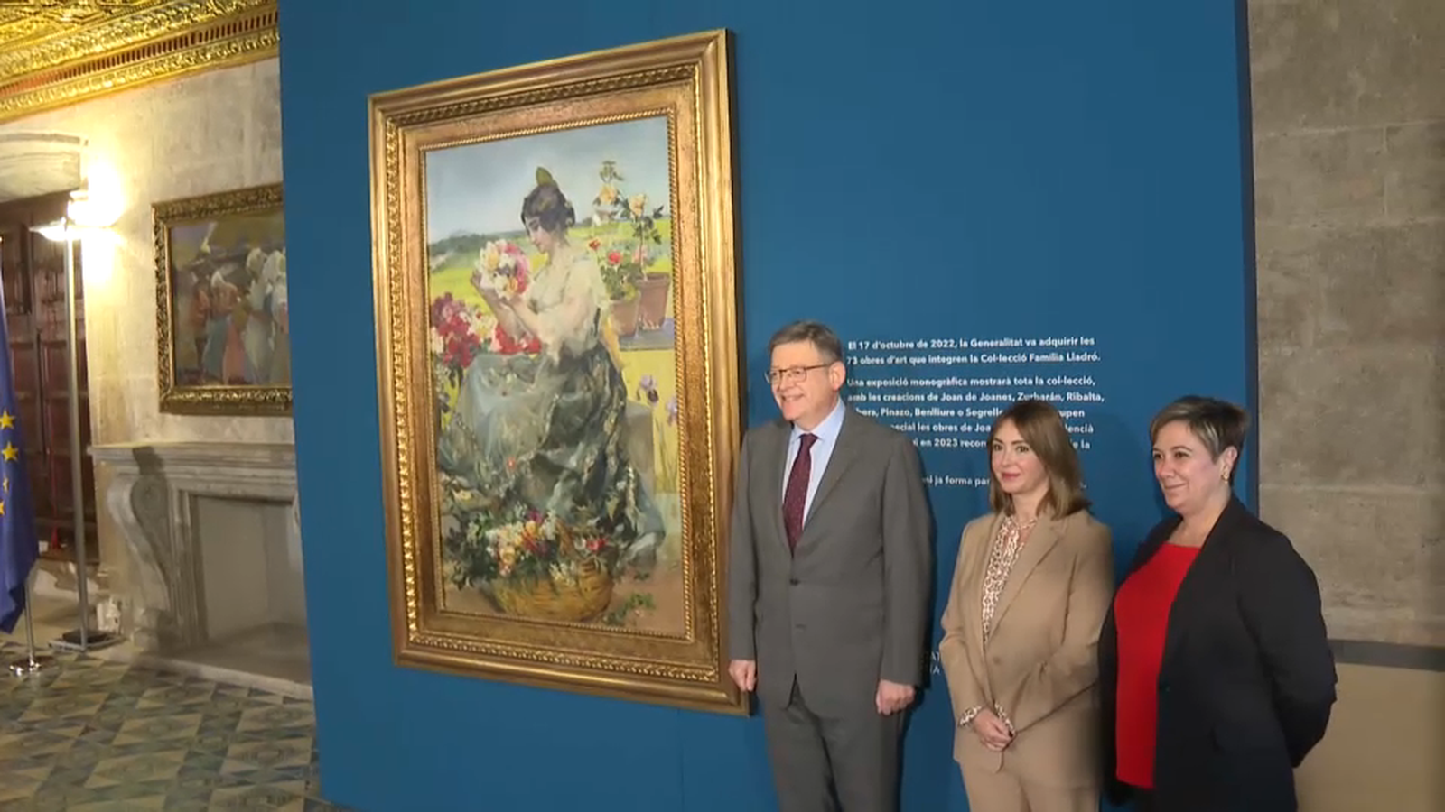 Formalització de l'acord entre la família Lladró i la Generalitat amb un quadre de Sorolla