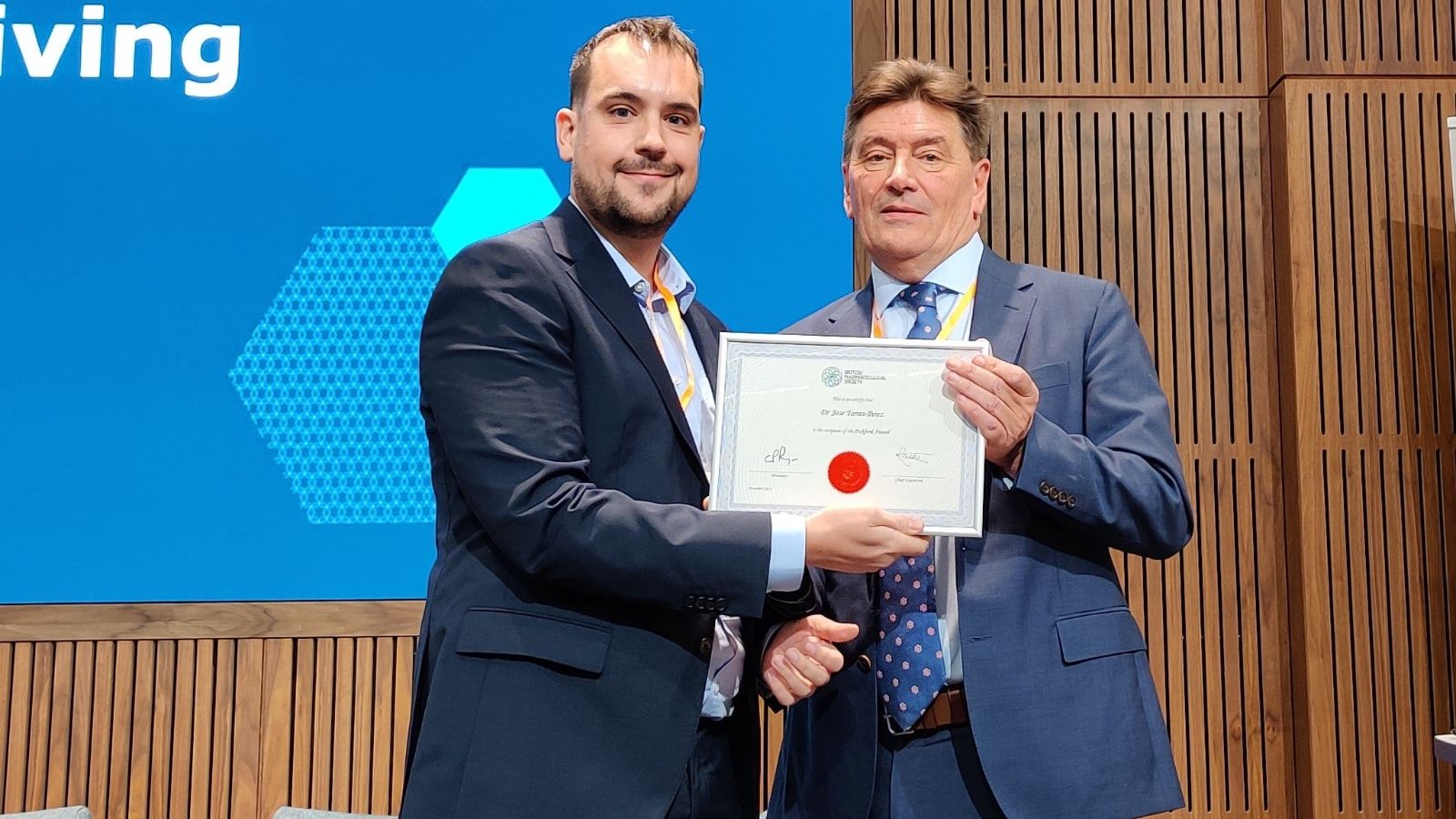 El doctor José Torres-Pérez guanya el Premi Pickford de la Societat Britànica de Farmacologia