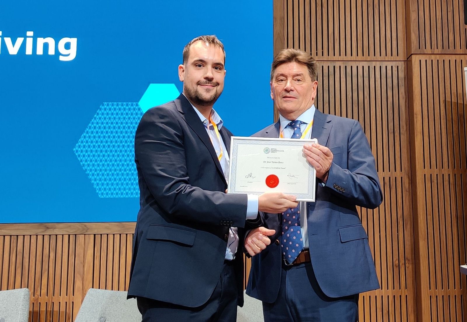El doctor José Torres-Pérez guanya el Premi Pickford de la Societat Britànica de Farmacologia
