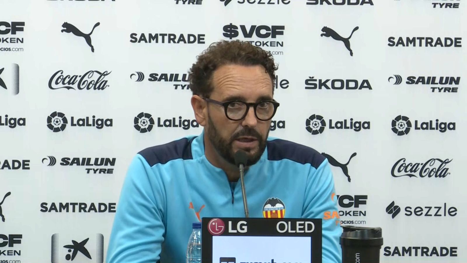 L'entrenador del València CF, José Bordalás