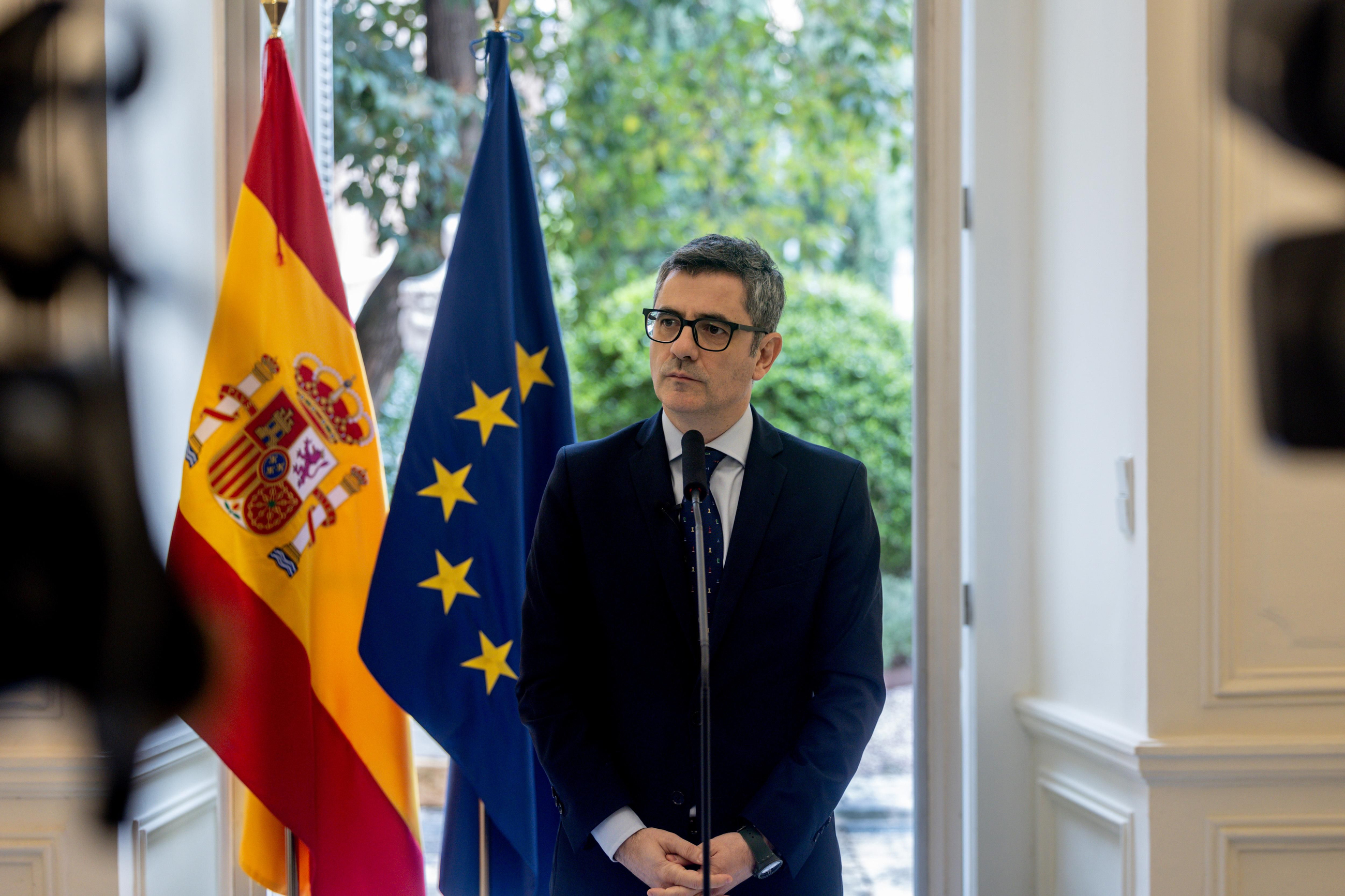 Imatge d'arxiu del ministre de la Presidència, Justícia i Relacions amb les Corts, Félix Bolaños