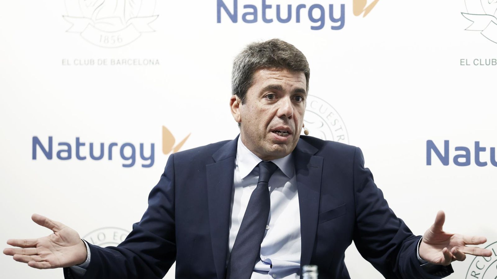 Carlos Mazón intervé en un col·loqui celebrat este dimecres en Bacelona