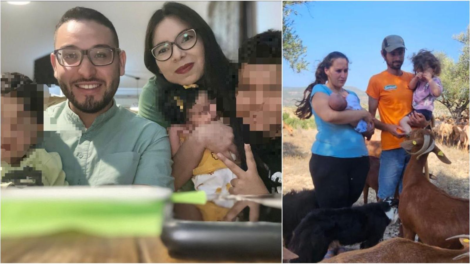 Les dos famílies de Zarra celebren el naixement de Dafne i Damián