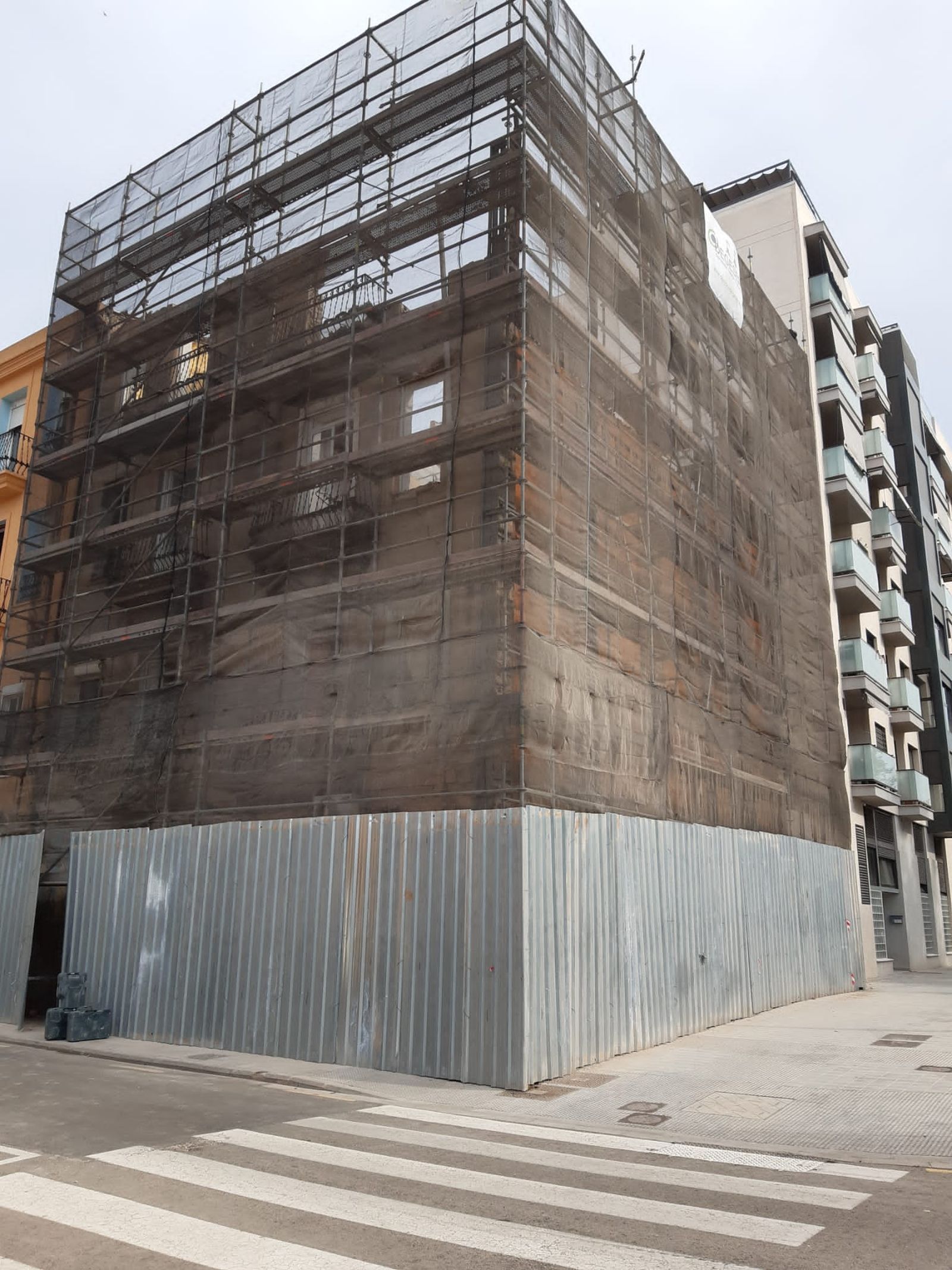 Imatge de l'edifici afectat