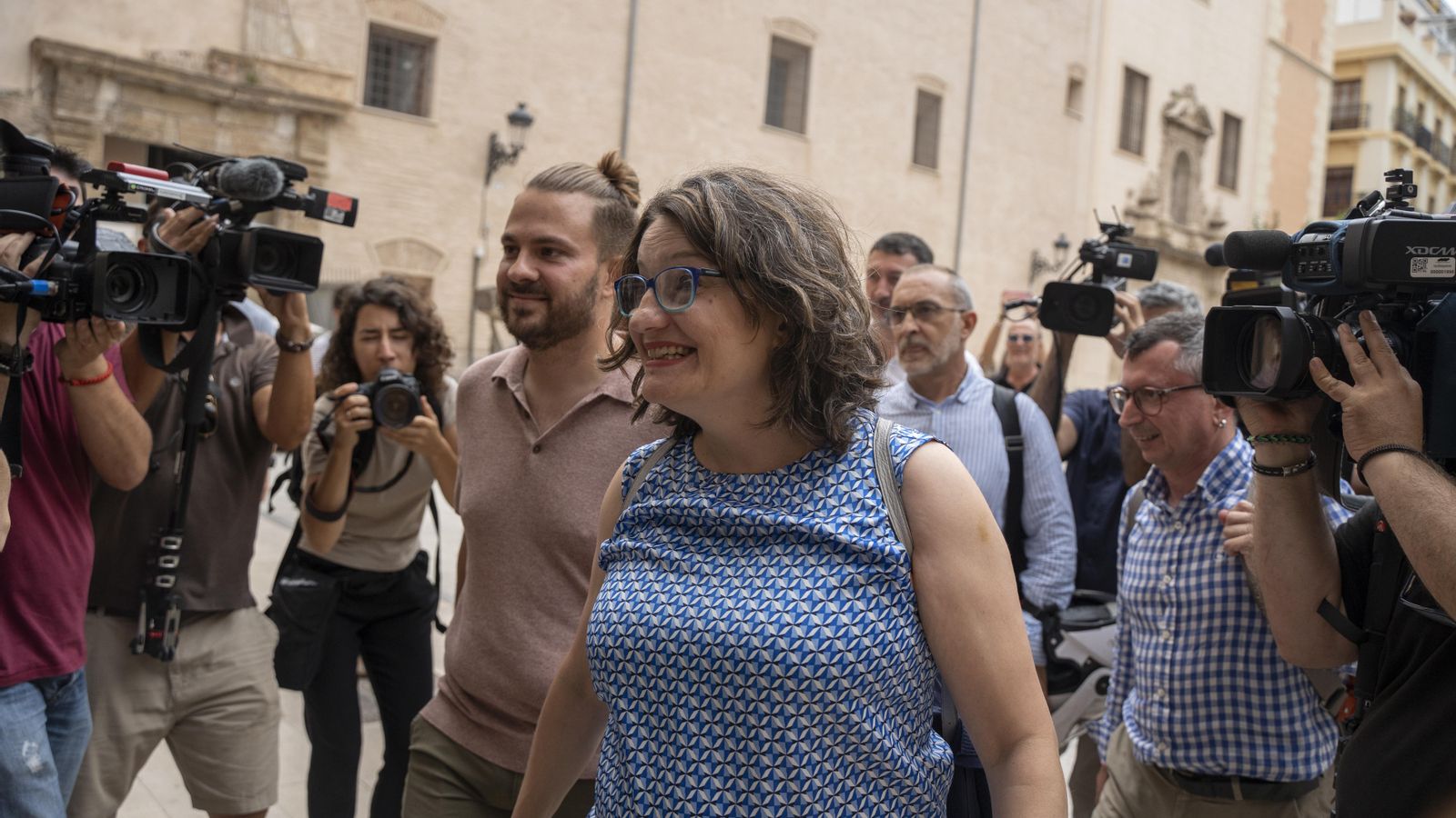 Oltra, poc abans d'anunciar que dimitia de tots els càrrecs