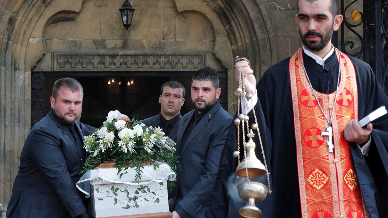 Funeral de la periodista búlgara Viktoria Marinova a Ruse (Bulgària)