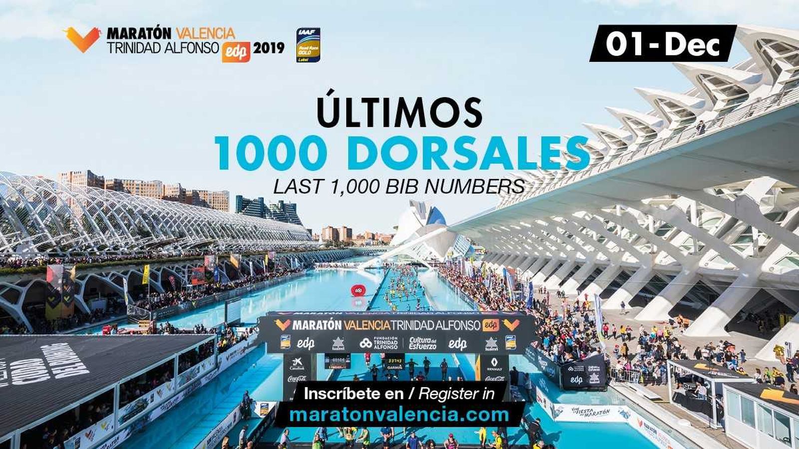 La marató de València, a 1.000 dorsals de penjar el cartell de complet