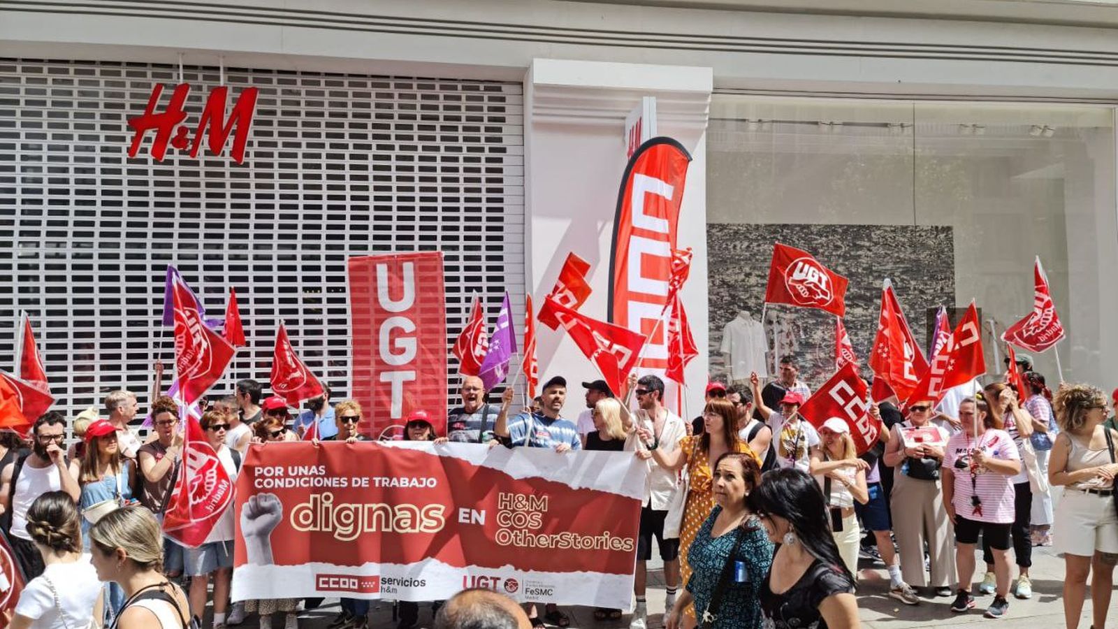 Protesta de treballadors d'H&M