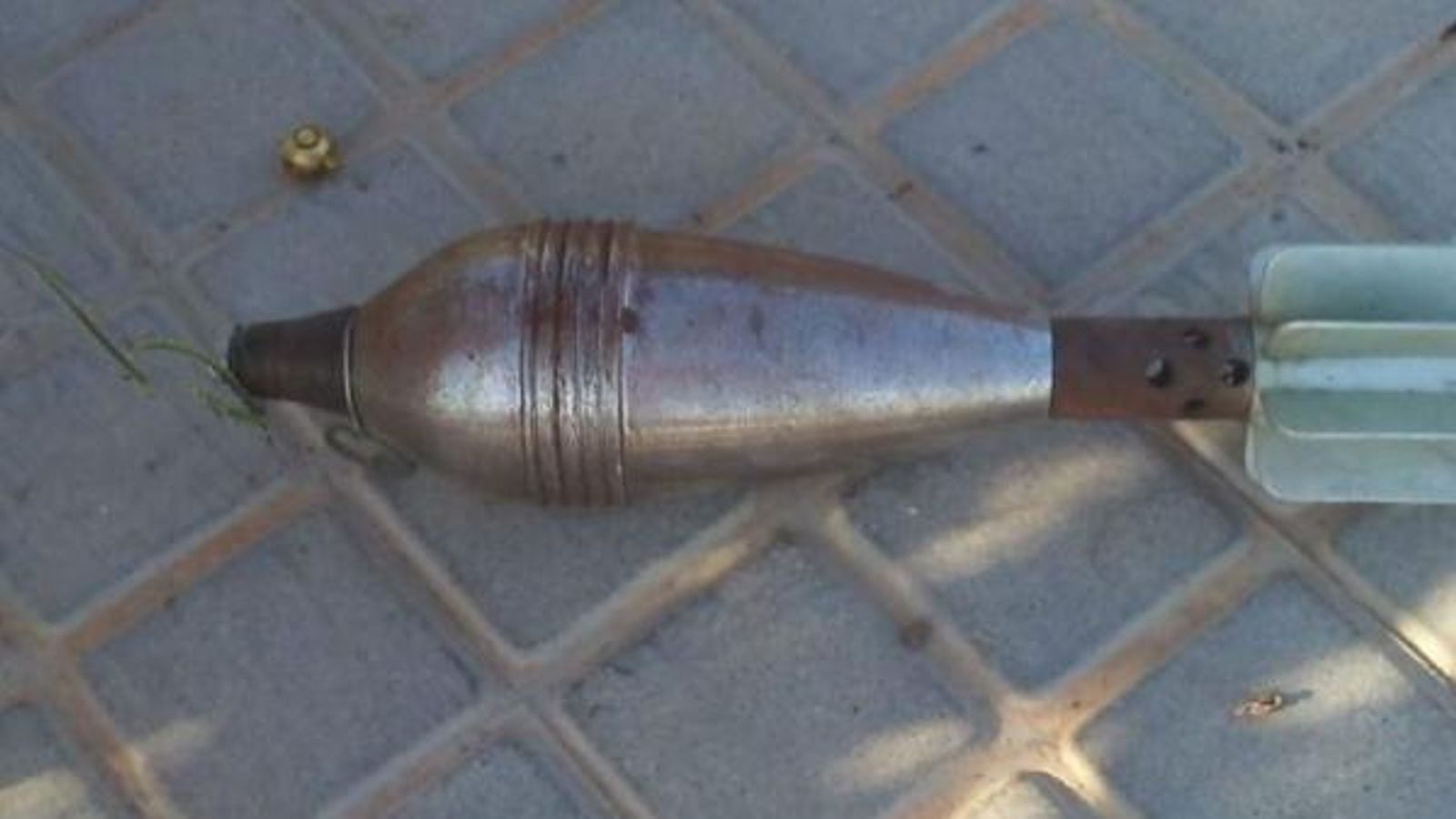 Una imatge de la bomba trobada