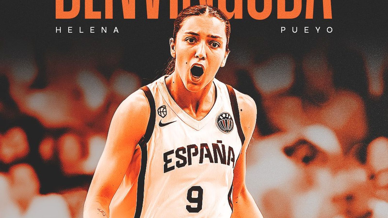 Helena Pueyo, amb la camiseta de la selecció espanyola