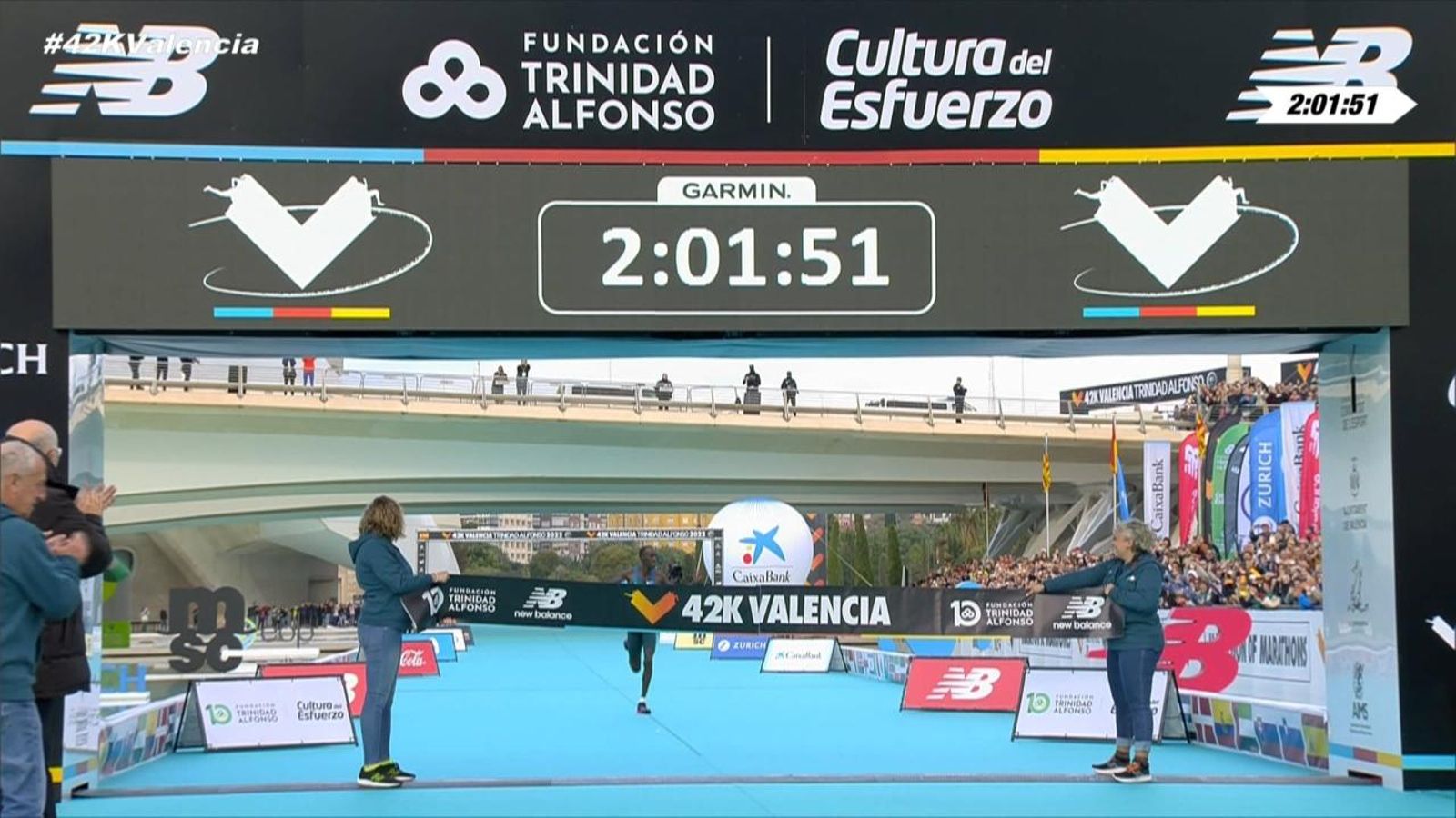 Cartell de luxe en la marató de València