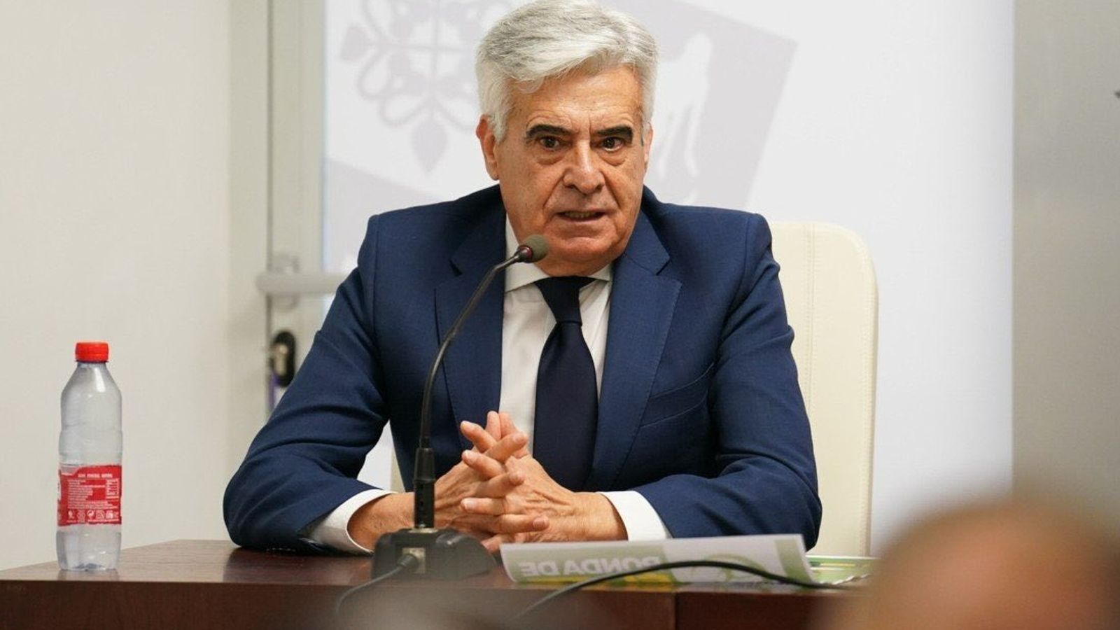 El president interí de la Federació Espanyola de Futbol, Pedro Rocha