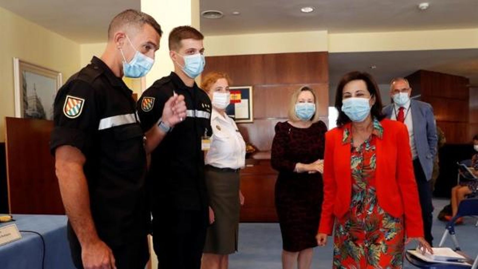 La ministra de defensa, aquest dijous durant la presentació dels 2.000 militars rastrejadors