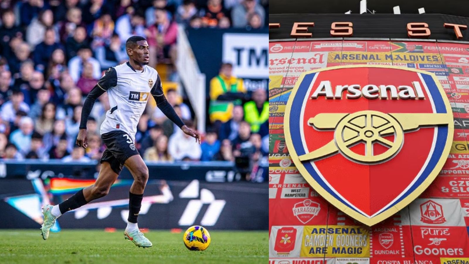 Mosquera i l'escut de l'Arsenal