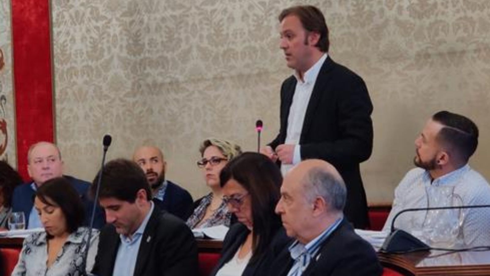 Natxo Bellido durant un ple en una imatge d'arxiu