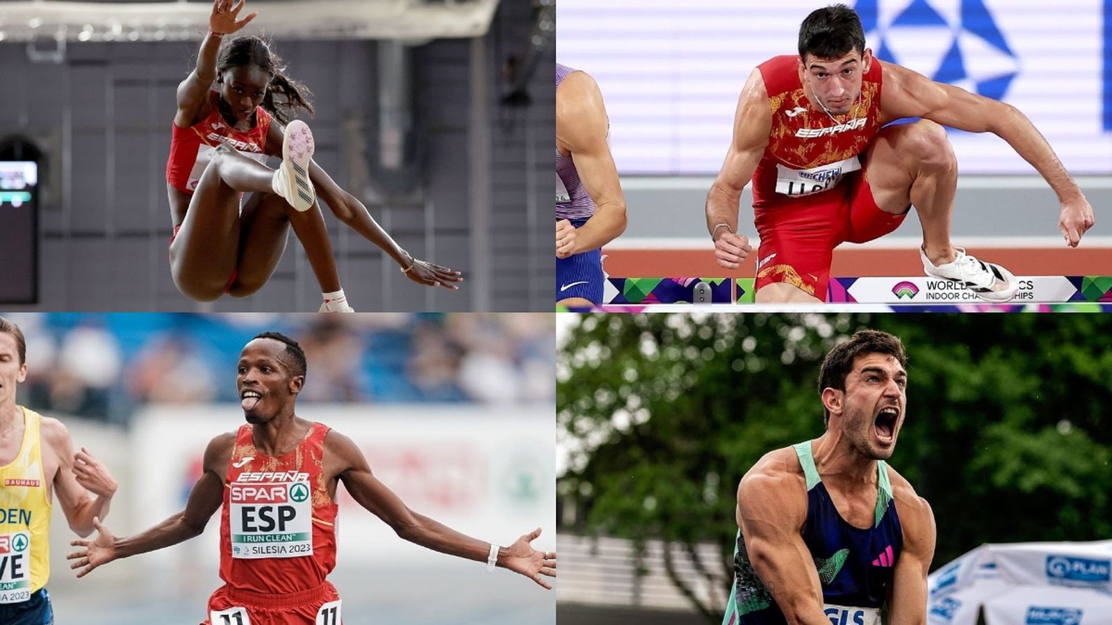 Fatima Diamé, Quique Llopis, Thierry Ndikumenayo i Jorge Ureña