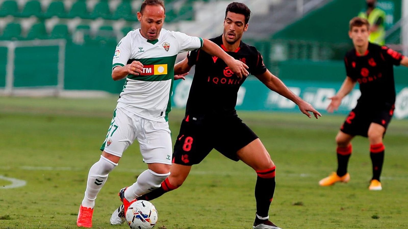 Nino, en el partit contra la Reial Societat