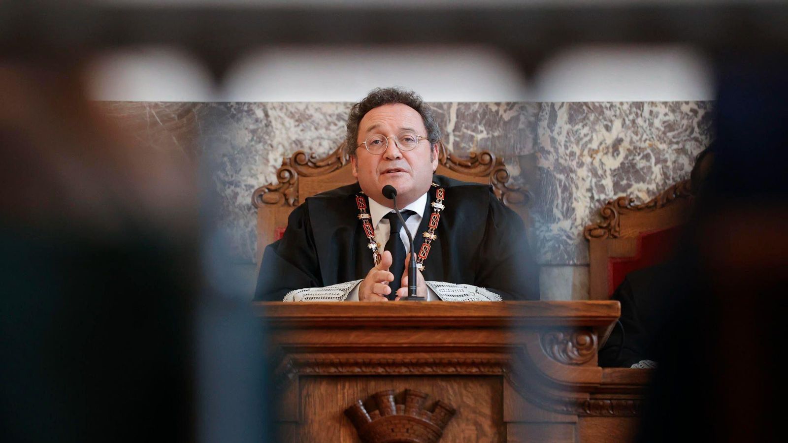 El fiscal general de l'Estat, Álvaro García Ortiz, en la presa de possessió assistix a la presa de possesió de la fiscal superior de Galícia