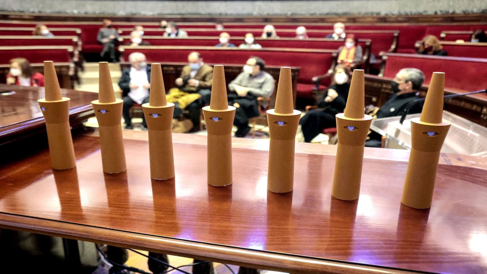 Moment del lliurament dels Premis Literaris Ciutat de València 2022