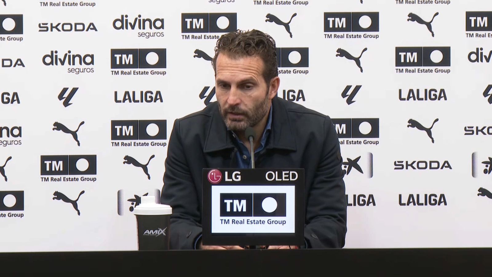 L'entrenador del València CF, Rubén Baraja