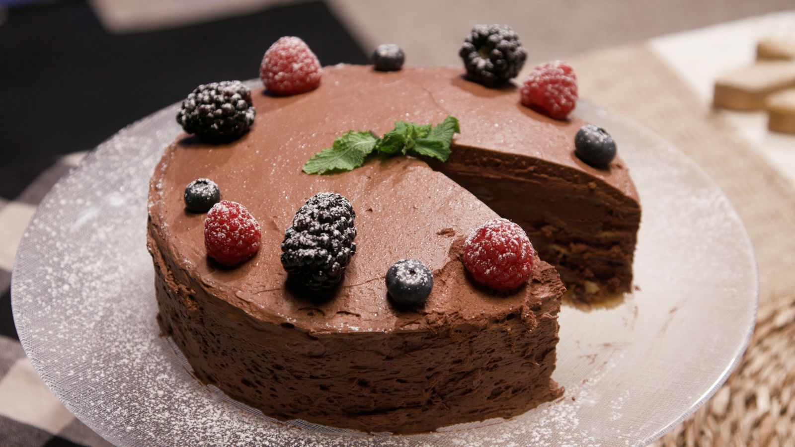 Pastís de creps de xocolate