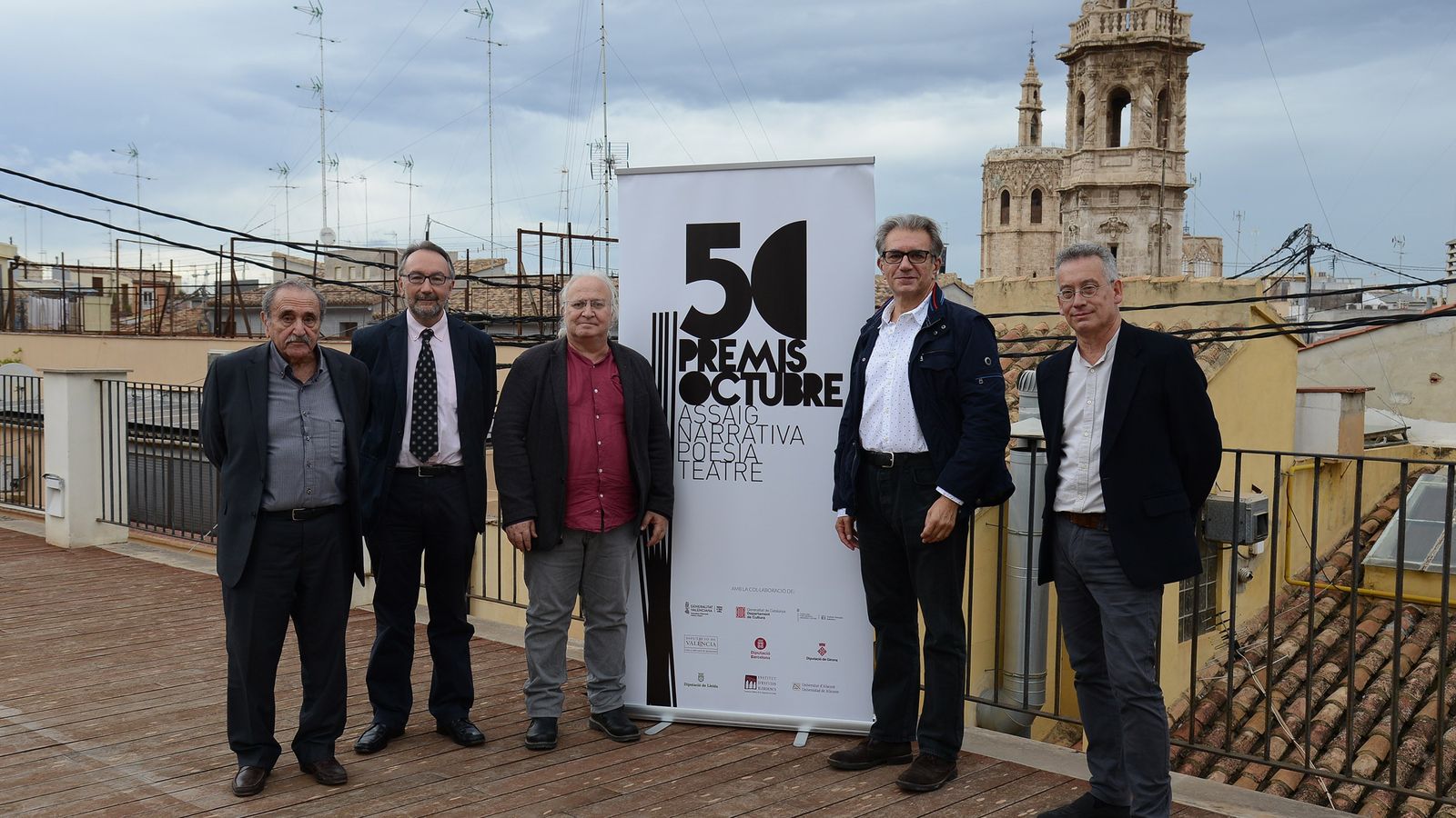 D'esquerra a dreta, Eliseu Climent, Gabriel Ensenyat, Ricard Ripoll, Pedro Montalbán-Kroebel i Rafael Fabregat