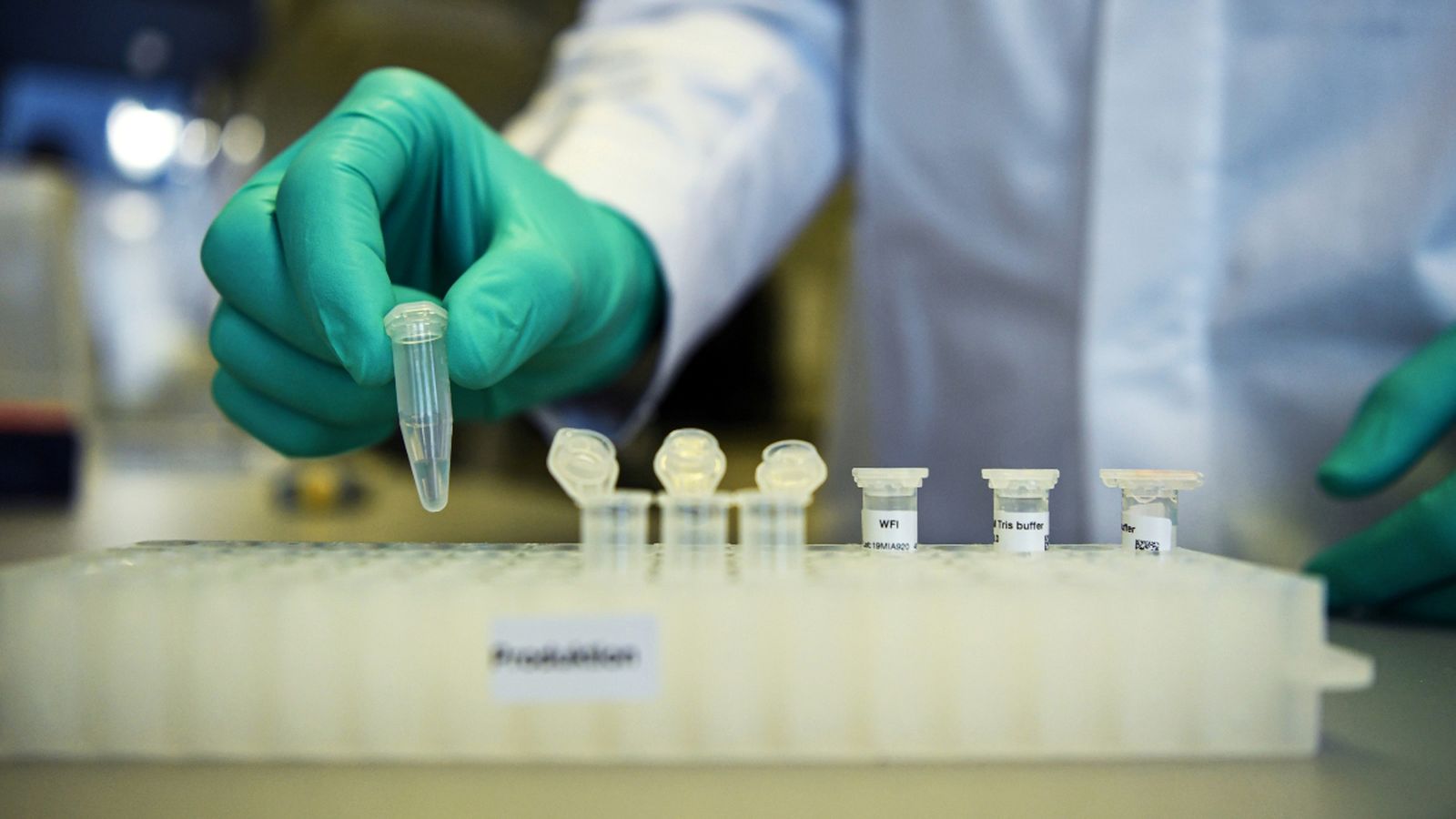 Mostra de la vacuna de la farmacèutica alemanya CureVac