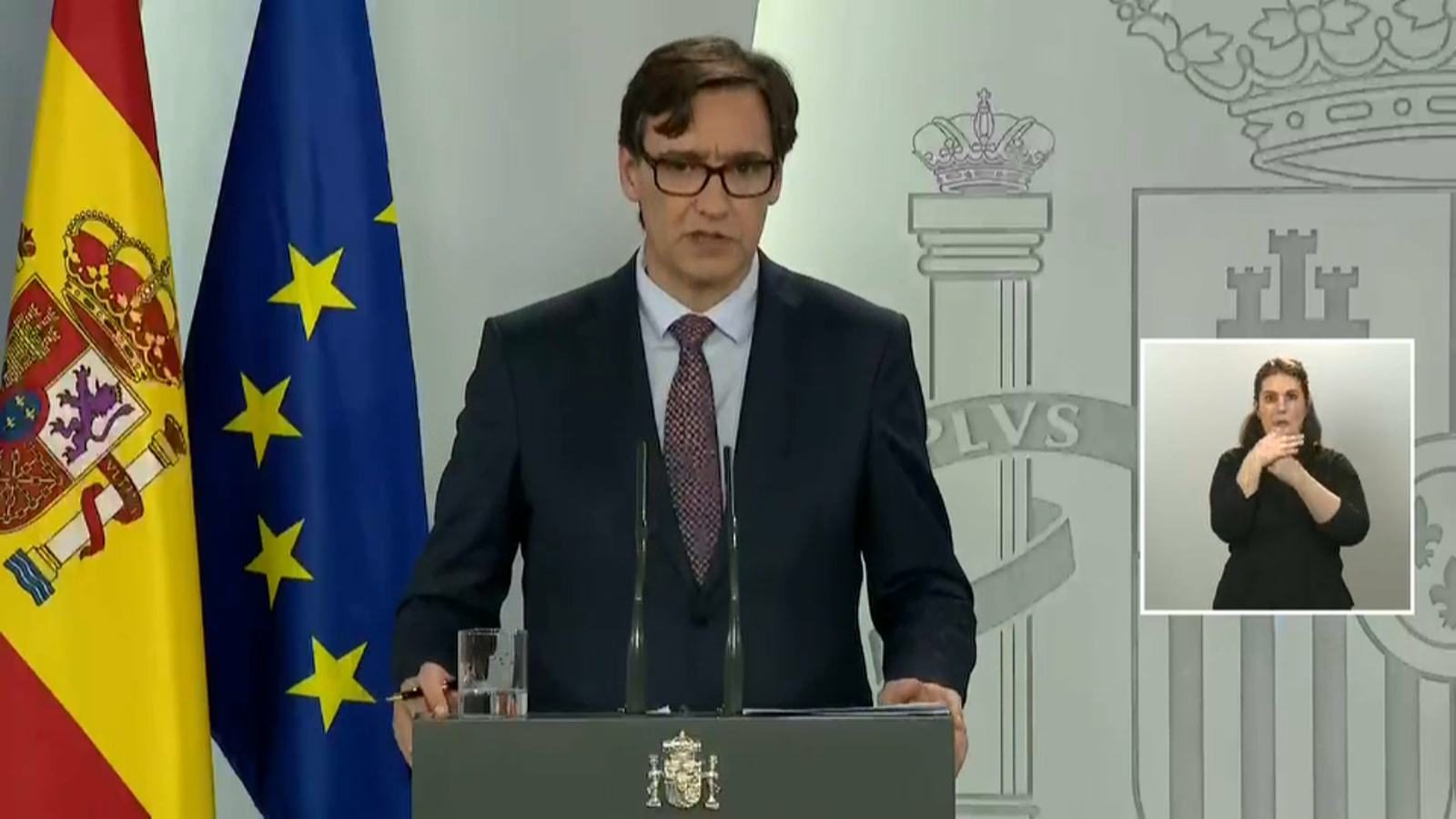 El ministre Salvador Illa, en la compareixença d'aquest diumenge