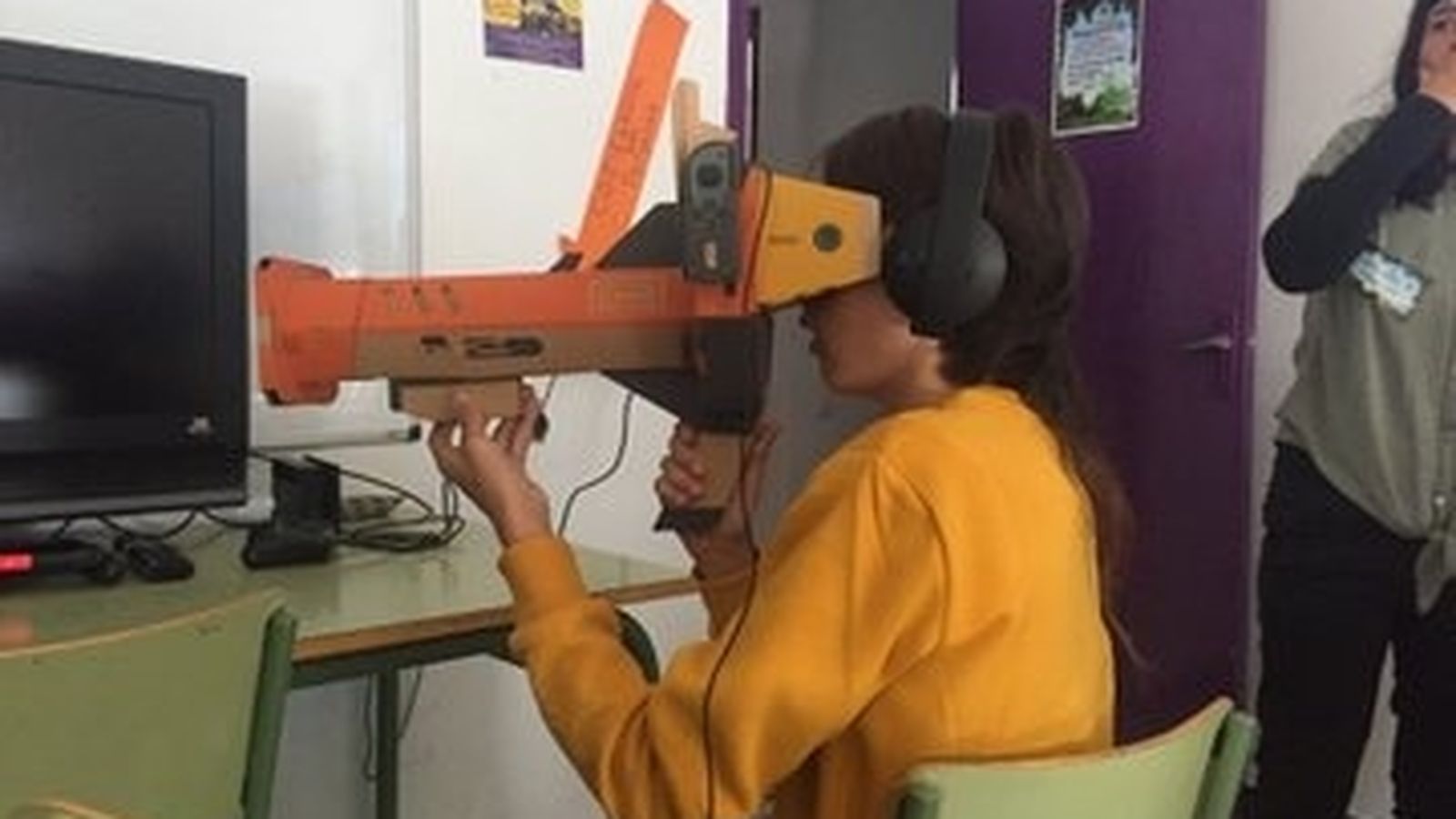 Un dels participants al laboratori de Penyalab