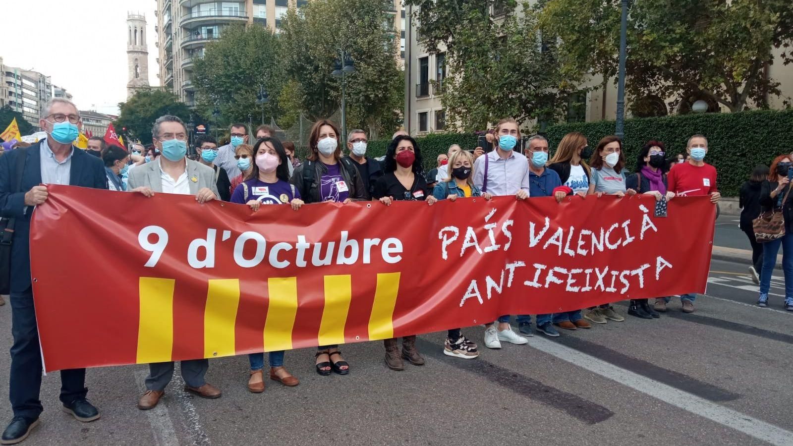 Manifestació del Nou d'Octubre a València