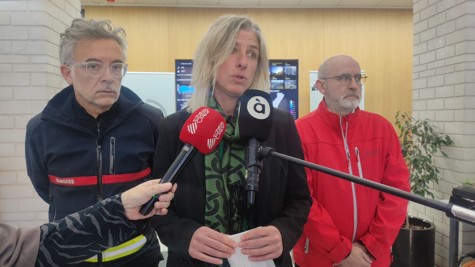 La secretària autonòmica d'Emergències, Irene Rodríguez, informa sobre la reunió diària del Cecopi