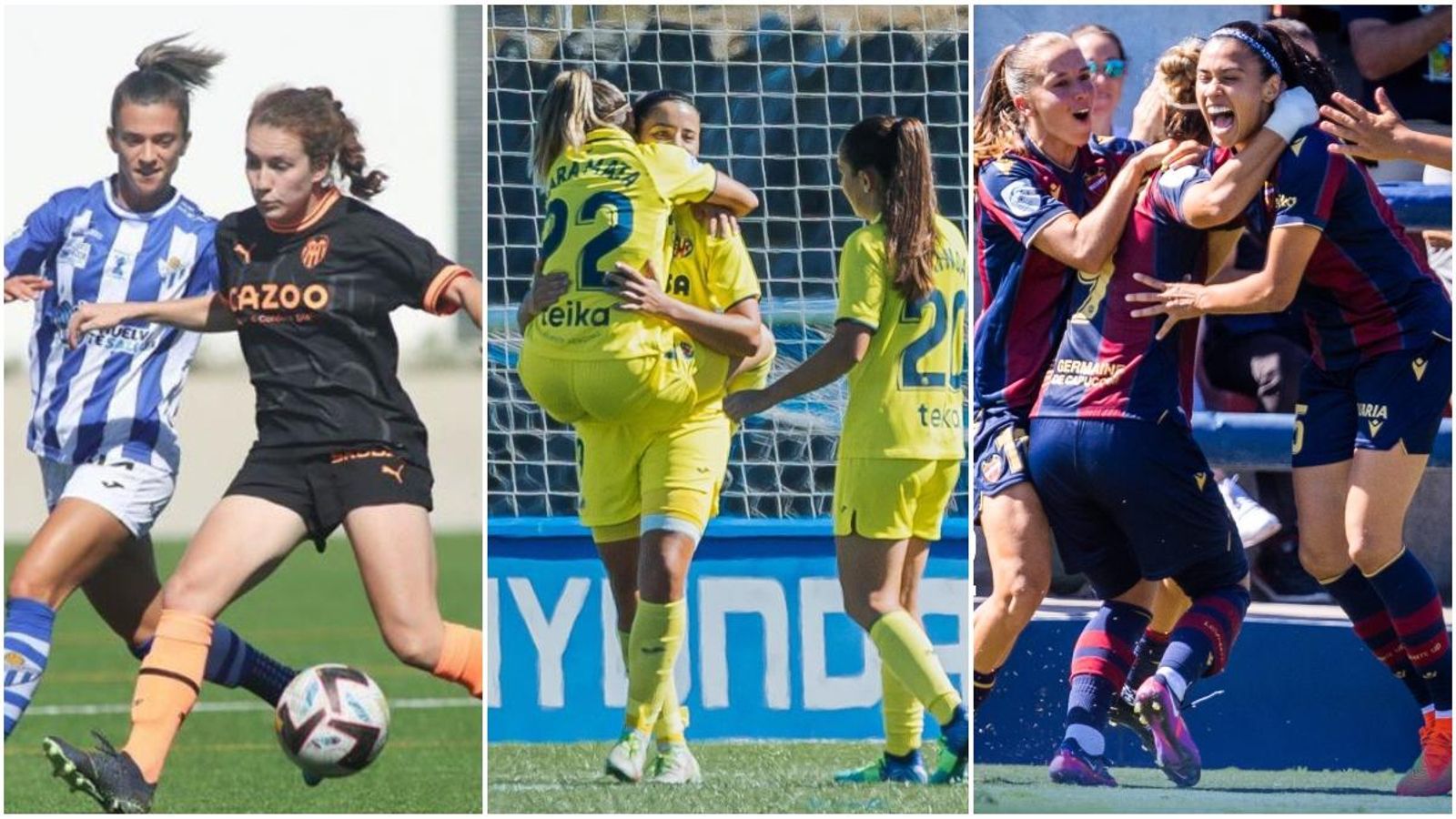 Accions dels partits d'aquest cap de setmana en la Lliga F