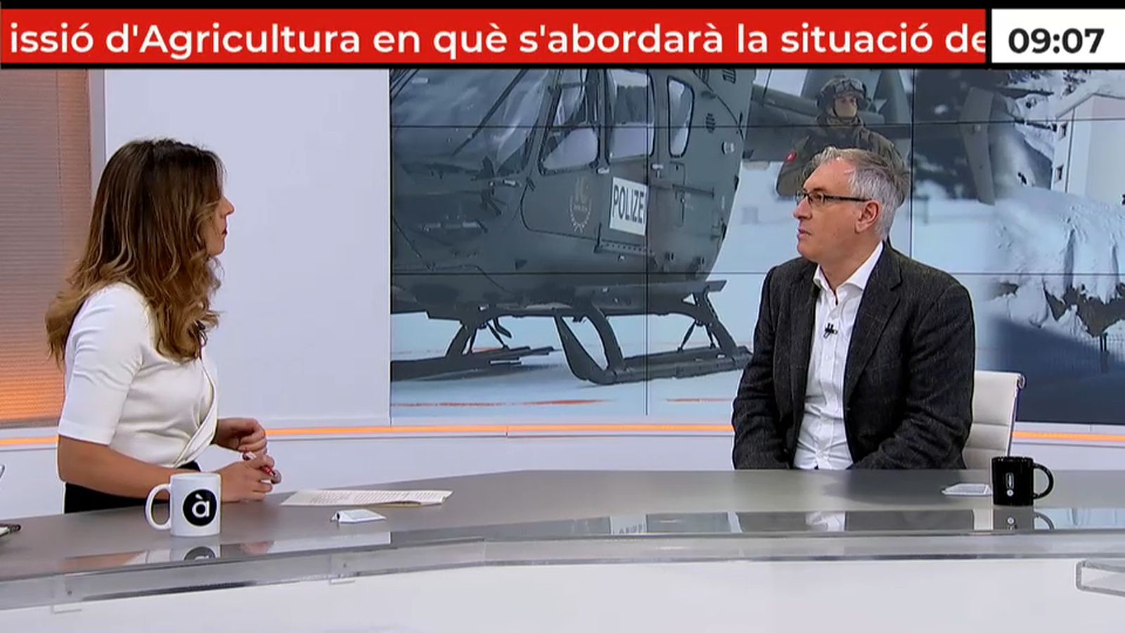 Joan Sanchis en 'À Punt Notícies matí'