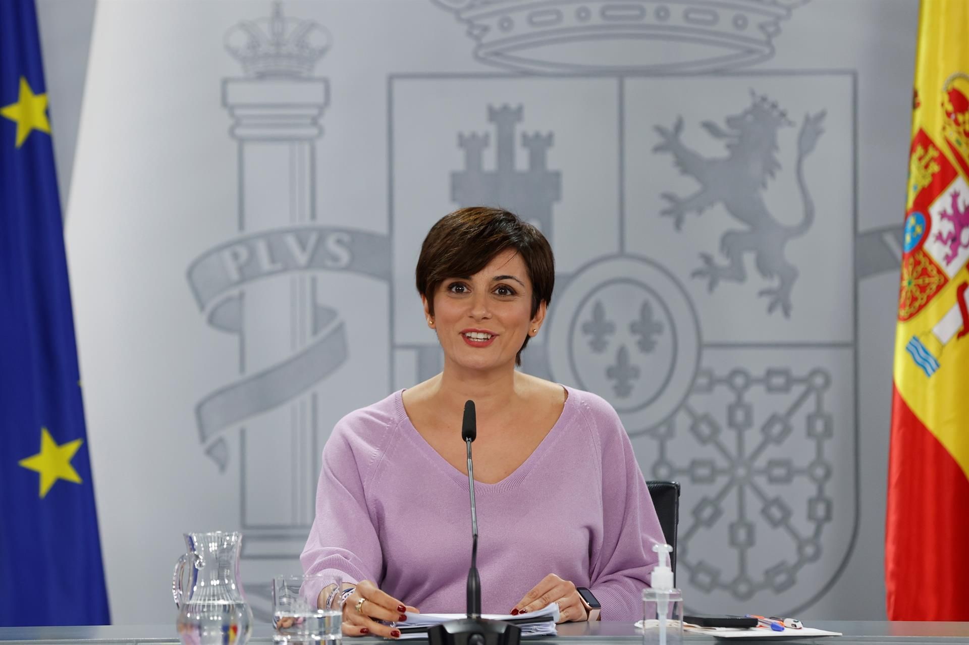 La ministra i portaveu del govern espanyol, Isabel Rodríguez, aquest dimarts en la roda de premsa posterior al Consell de Ministres