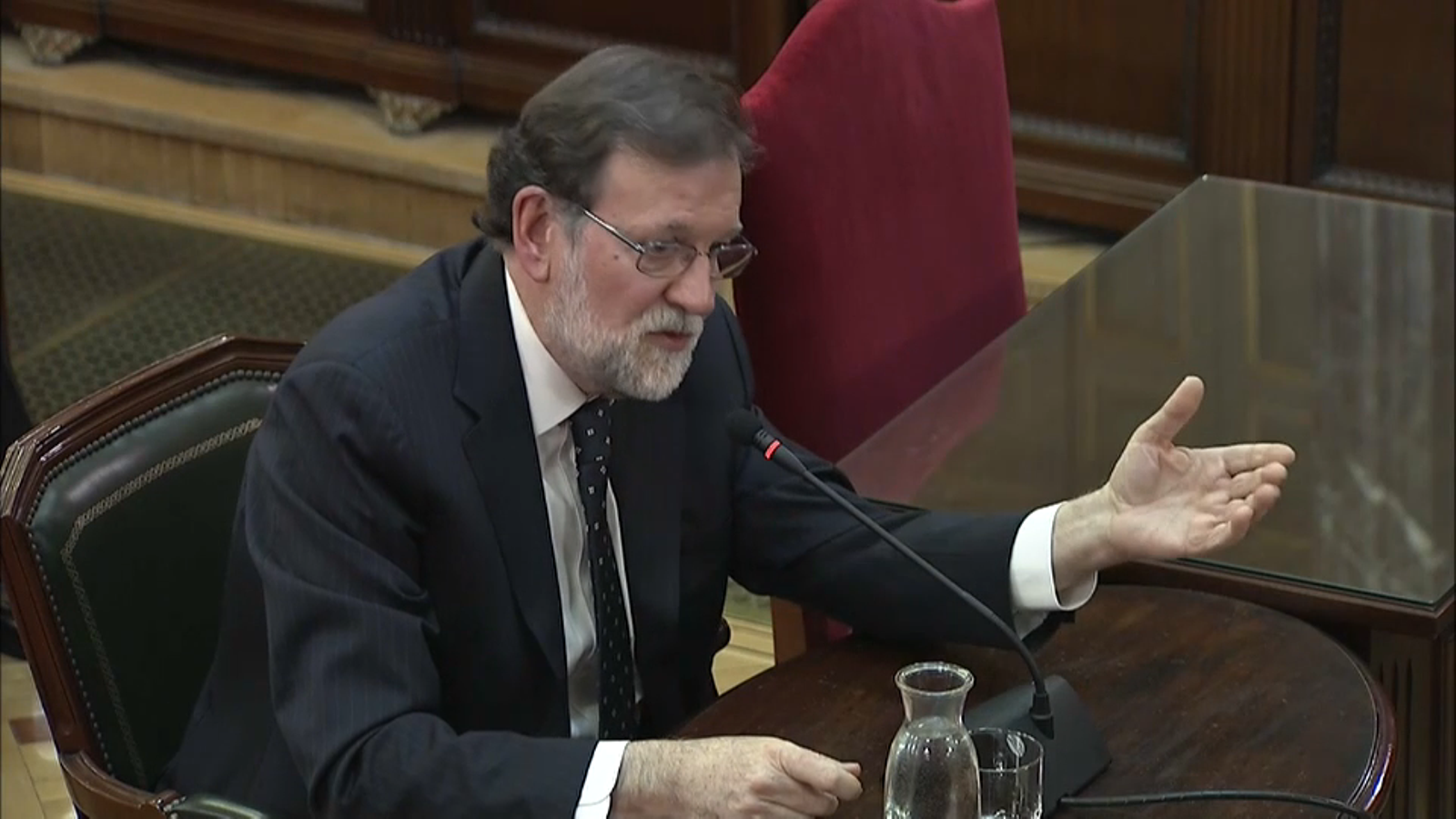 Rajoy compareix en el juí del procés en qualitat de testimoni
