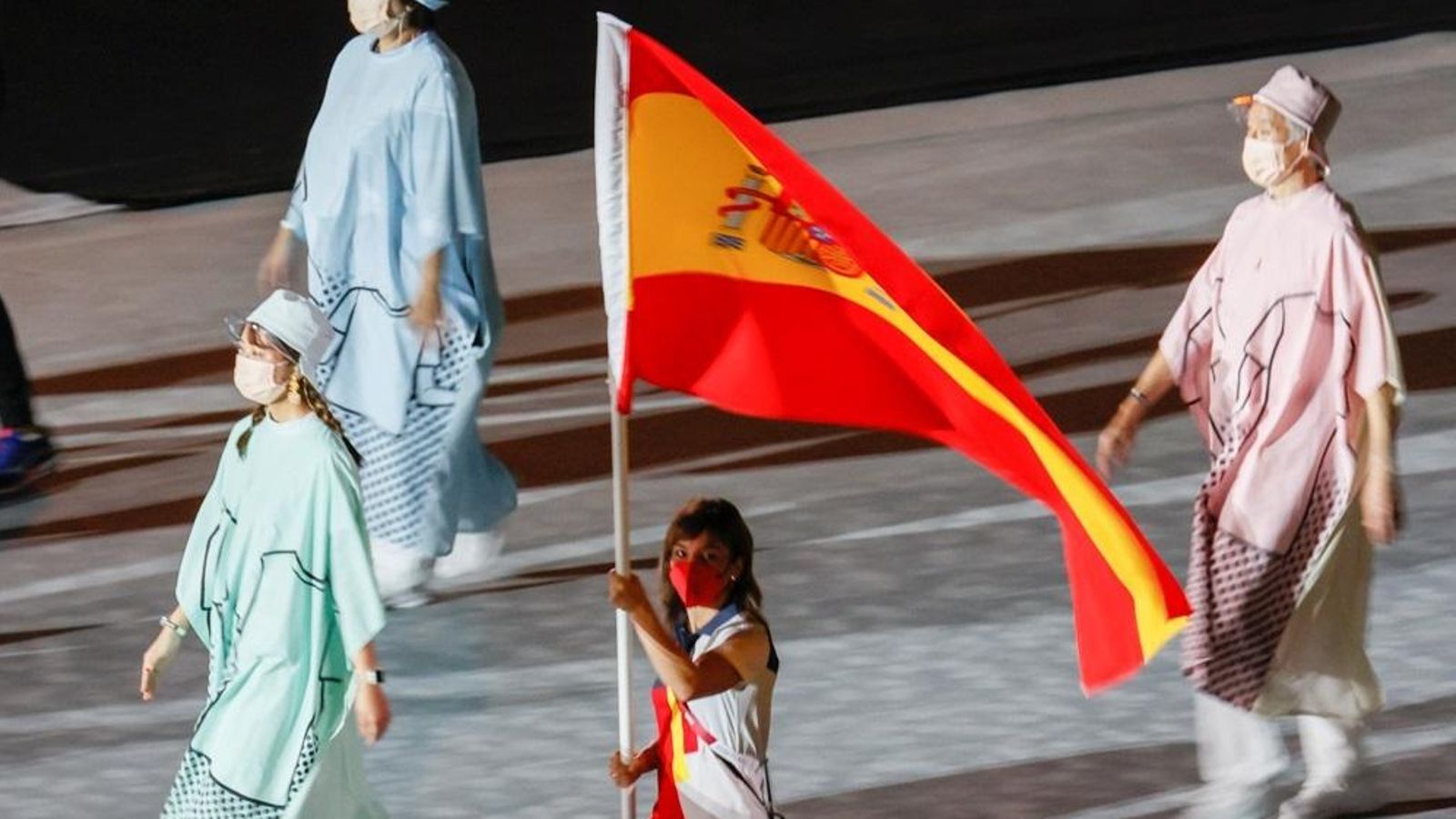 Sandra Sánchez, abanderada en la cerimònia de clausura dels Jocs Olímpics de Tòquio 2020