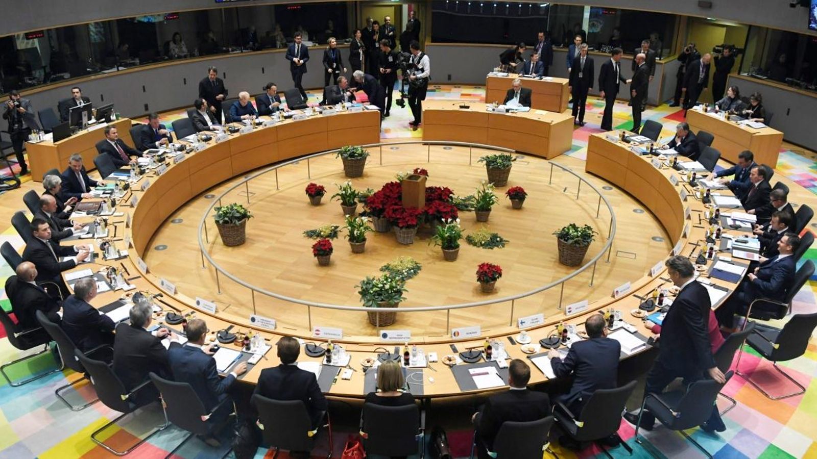 Vista general durant la reunió dels líders de la UE de dijous