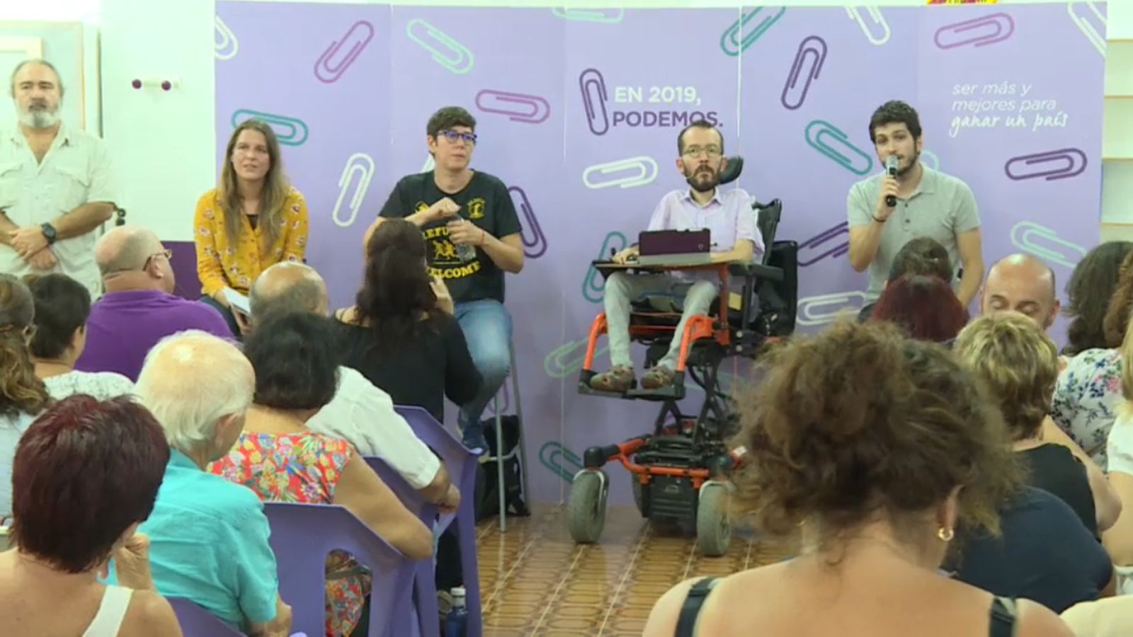 Pablo Echenique ha inaugurat la trobada de formació militant de Podem de cara a les eleccions de 2019
