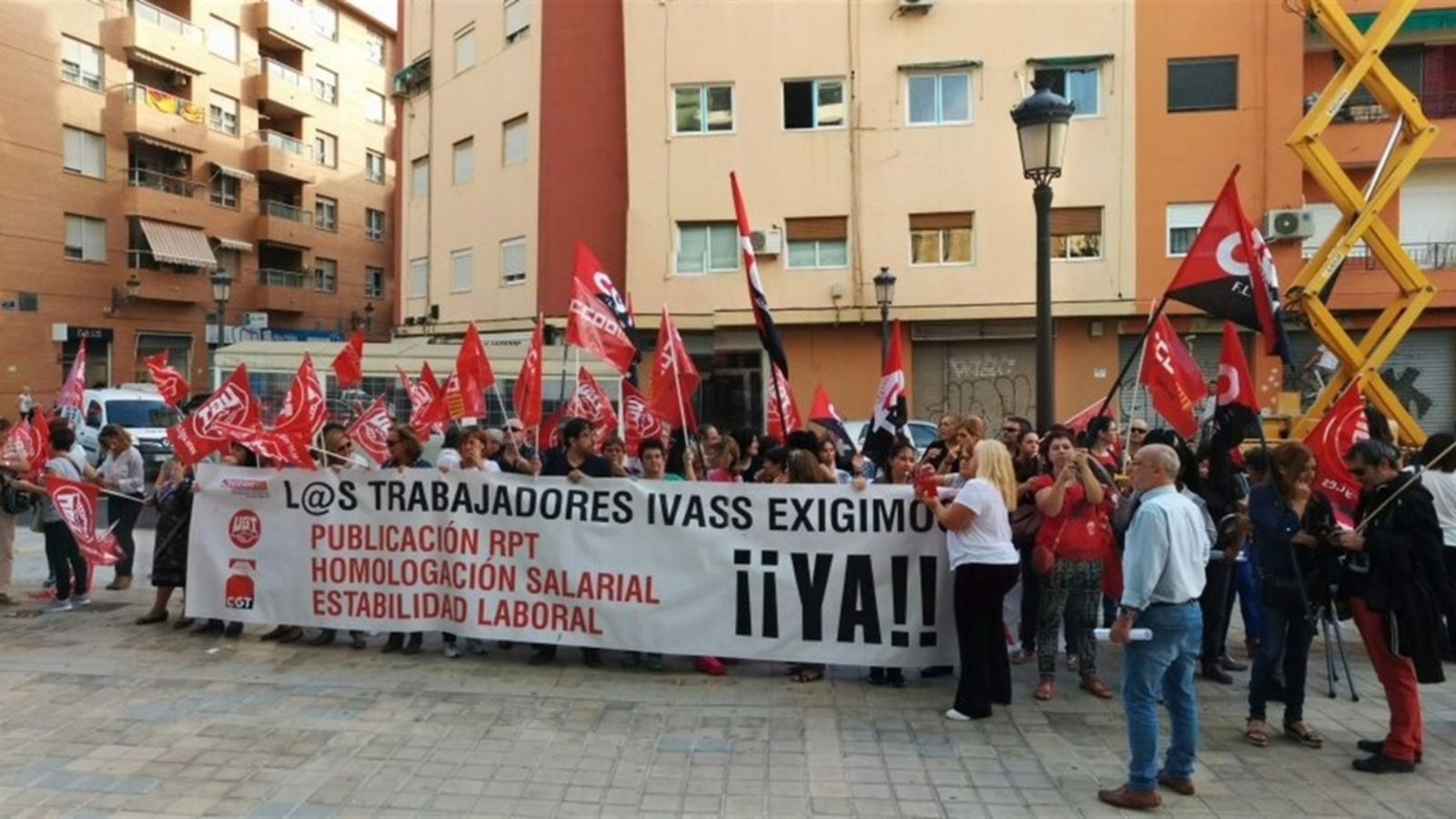 Manifestants de l'IVASS en una imatge d'arxiu