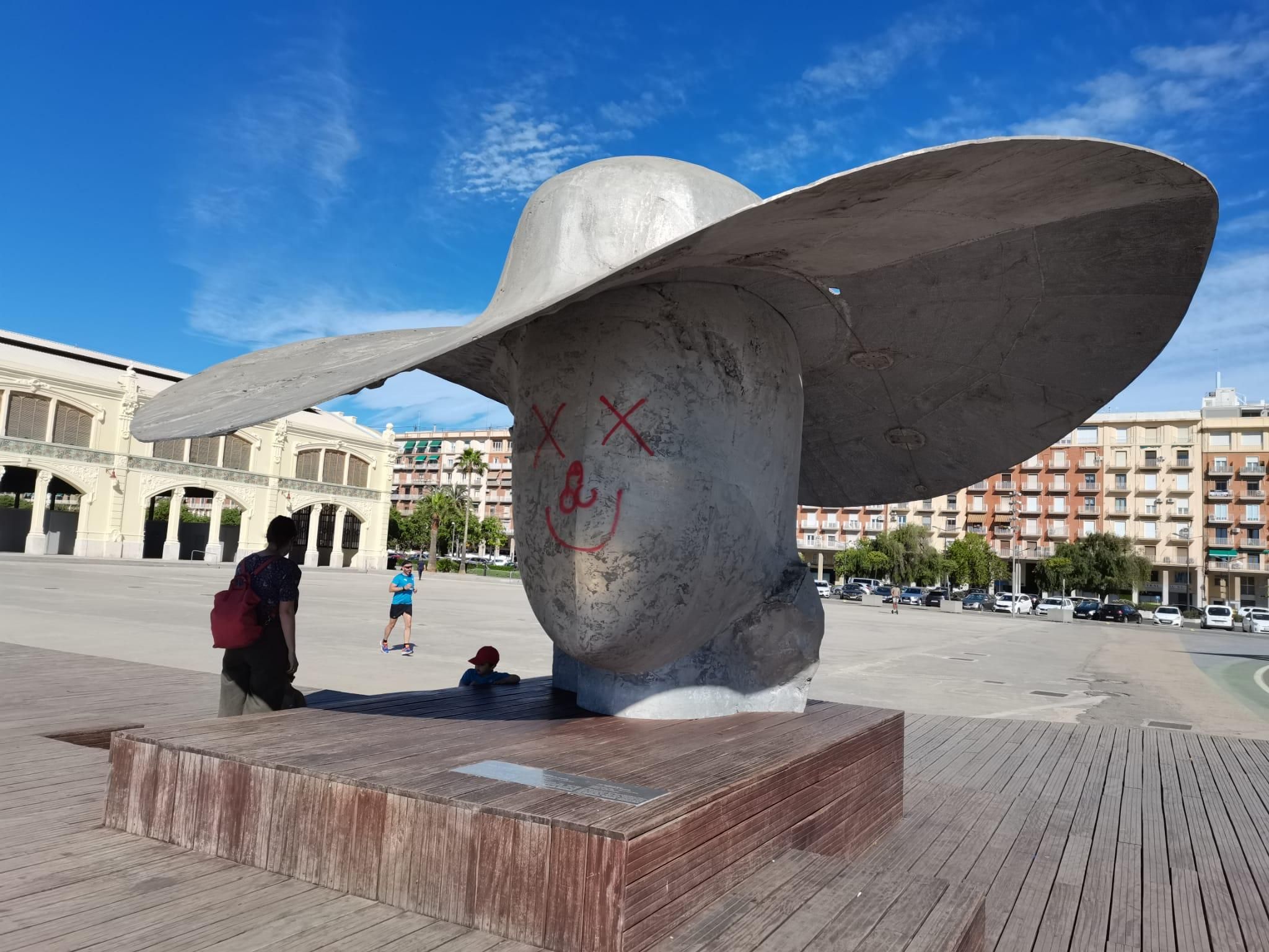 La Pamela de Manolo Valdés ha sigut víctima d'unes pintades