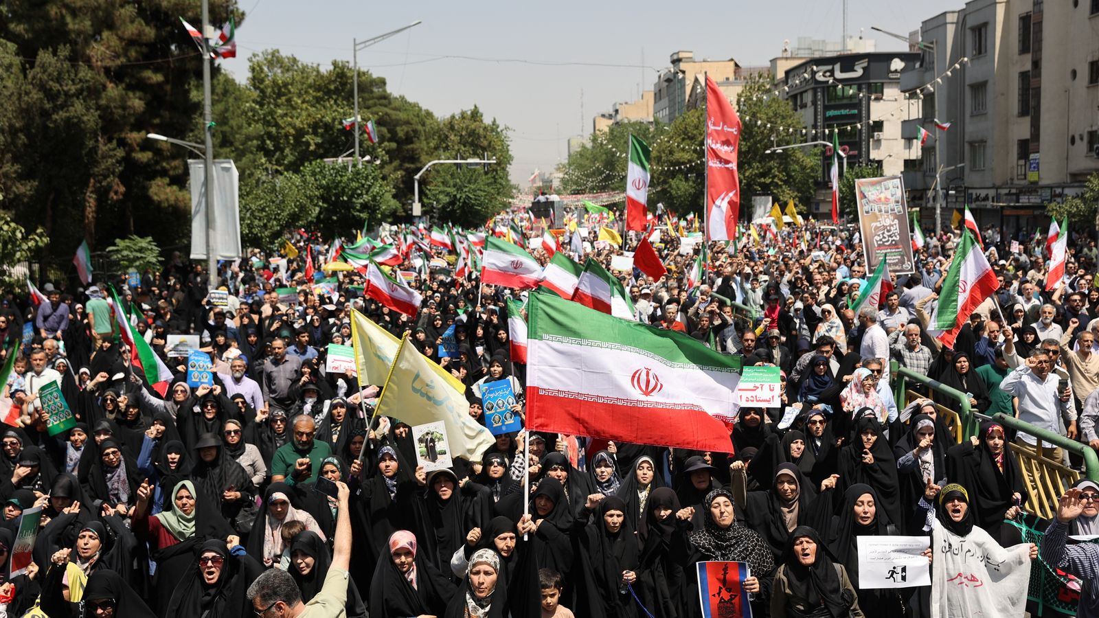 Protesta antiisraelinana a Teheran, capital d'Irán