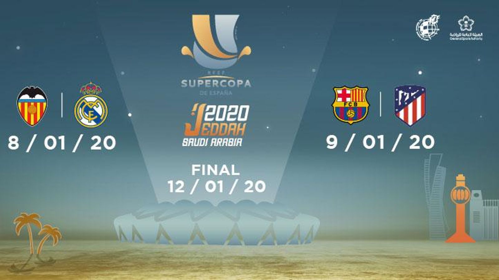 La Supercopa de l'any 2020 es va disputar a Jiddah