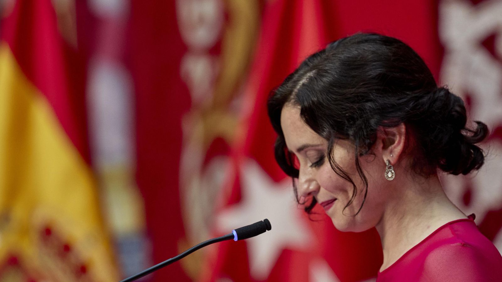 Díaz Ayuso intervé en l'acte de presa de possessió com a presidenta de la Comunitat de Madrid