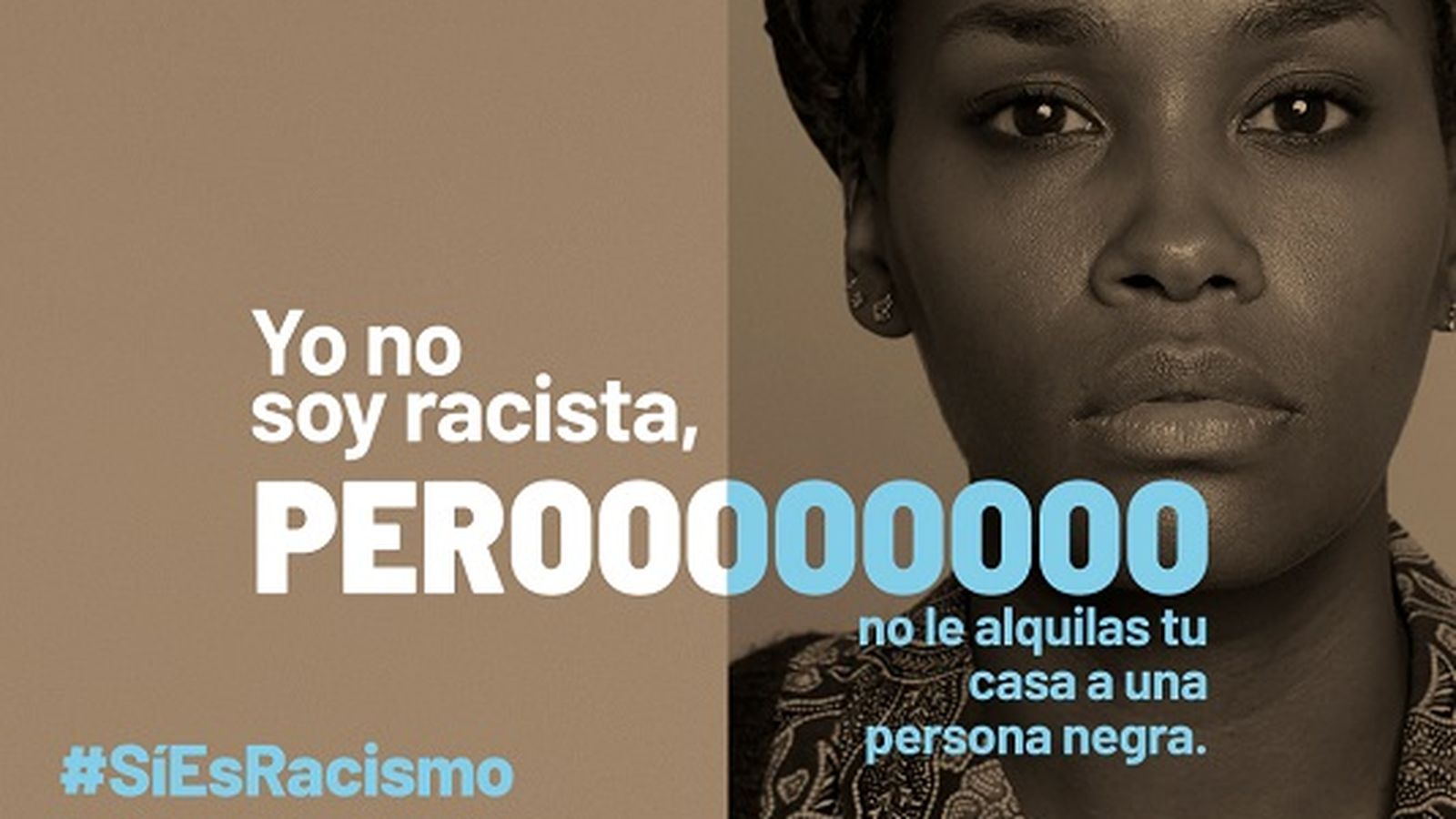 Imatge principal de la campanya contra el racisme
