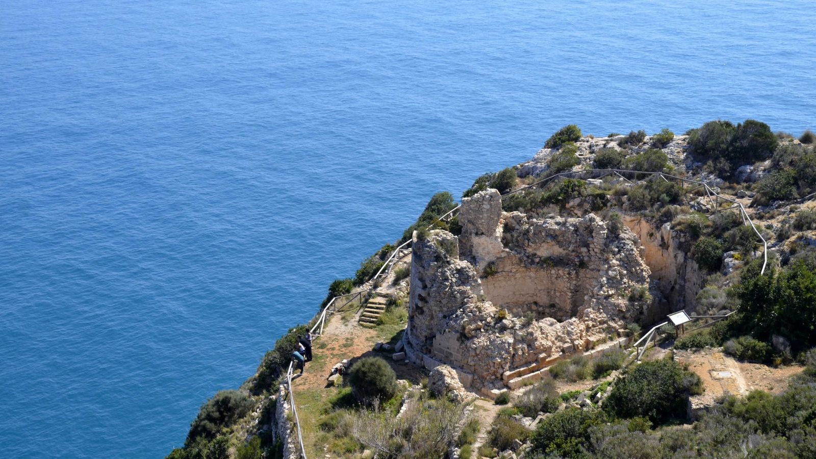 Castell de la Granadella en una imatxe d'arxiu